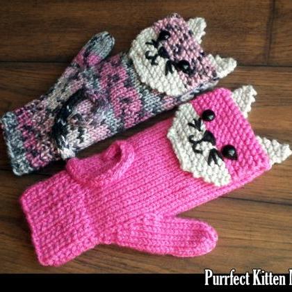 Purrfect Kitten Mittens for the Fam..