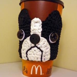 Boston Terrier Coffee Cozy Crochet ..