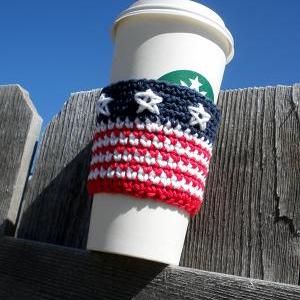 All American Coffee Cozy Crochet Pa..