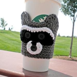 Raccoon Coffee Cozy Crochet Pattern