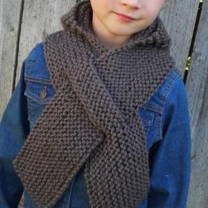 Super Easy Hooded Scarf Knitting Pa..