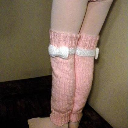 Ballerina Bows Legwarmers Knitting ..