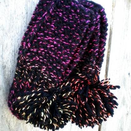 Handmade Knit Slippers - Women's Size..