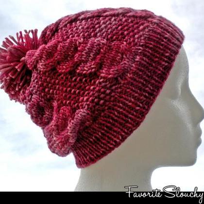 Favorite Slouchy Hat Knitting Patte..