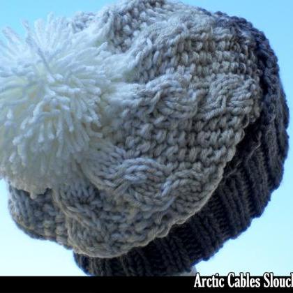 Arctic Cables Slouchy Hat Knitting ..