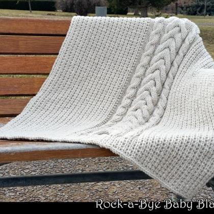 Rock-a-Bye Baby Blanket Knitting Pa..