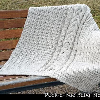 Rock-a-Bye Baby Blanket Knitting Pa..