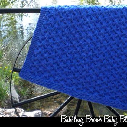 Babbling Brook Baby Blanket Pattern