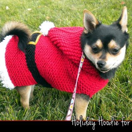Holiday Hoodie for Dogs Knitting Pa..