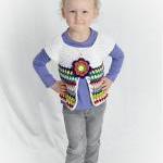 Pretty Posy Vest for Girls Crochet ..