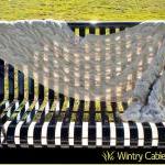 Wintry Cabled Wrap Knitting Pattern