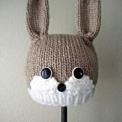 Woodland Bunny Hat Knitting Pattern