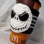 Night Skulls Coffee Cozy Pattern