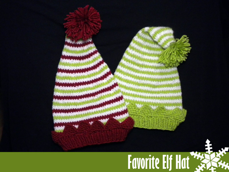 Favorite Elf Hat Knitting Pattern on Luulla