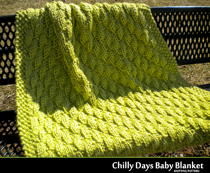Chilly Days Baby Blanket Knitting Pattern