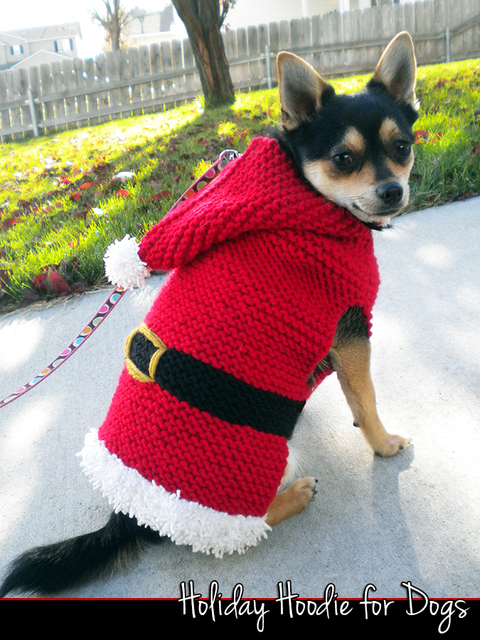 Holiday Hoodie for Dogs Knitting Pattern