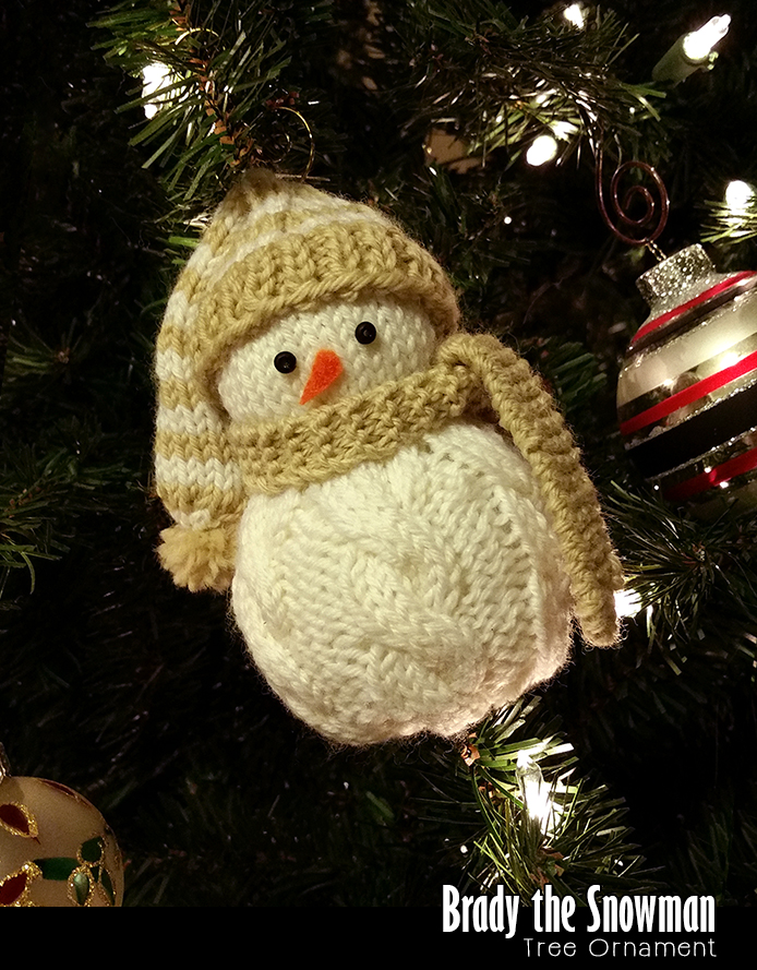 Brady the Snowman Ornament Pattern