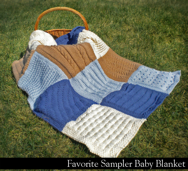 Favorite Sampler Baby Blanket Knitting Pattern