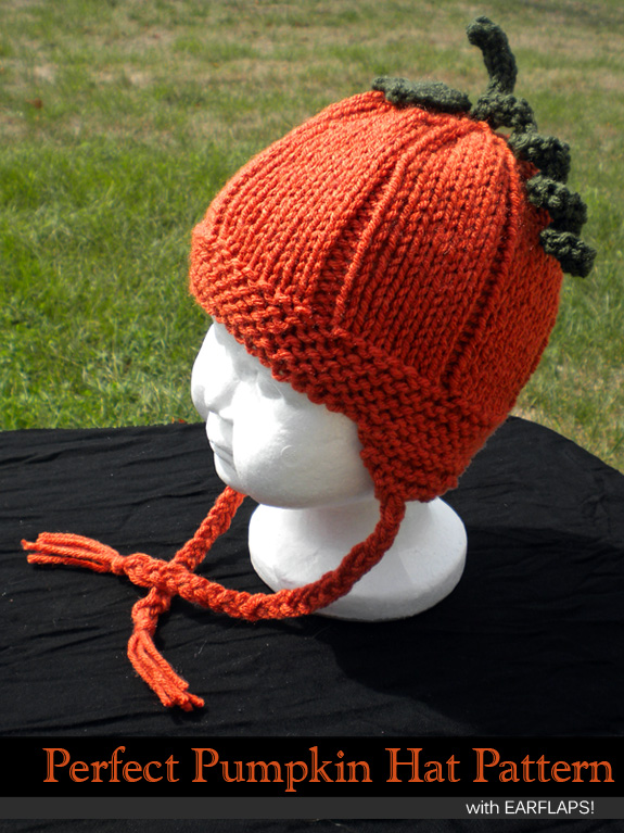 Perfect Pumpkin Hat With Earflaps Knitting Pattern on Luulla