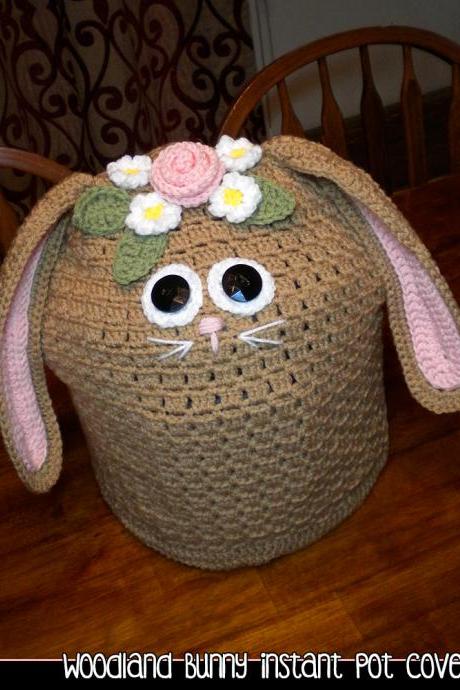 Woodland Bunny Instant Pot Cover - Crochet Pattern