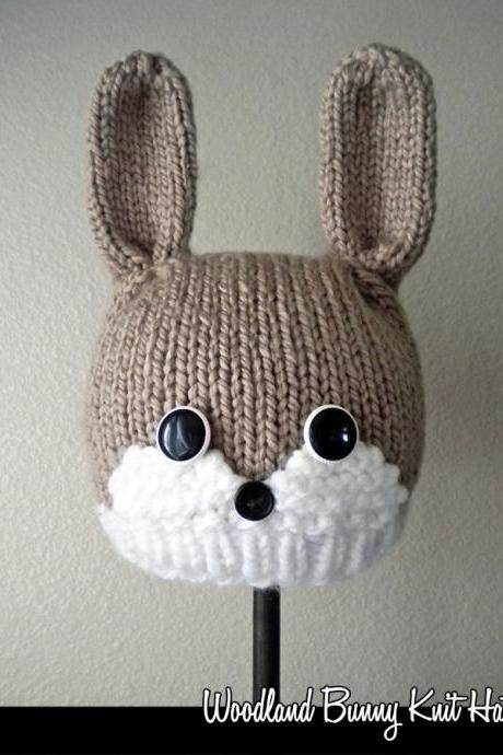 Woodland Bunny Hat Knitting Pattern