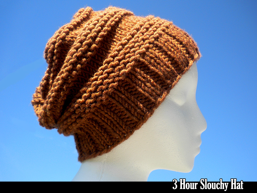 3 Hour Slouchy Hat Knitting Pattern on Luulla